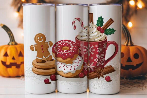 Christmas Treats 20oz Tumbler Wrap: Graphics & Tumbler Wraps
