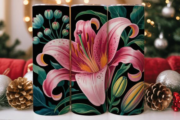 Lily Bouquet 20oz Tumbler Wrap – Graphics for Tumbler Wraps