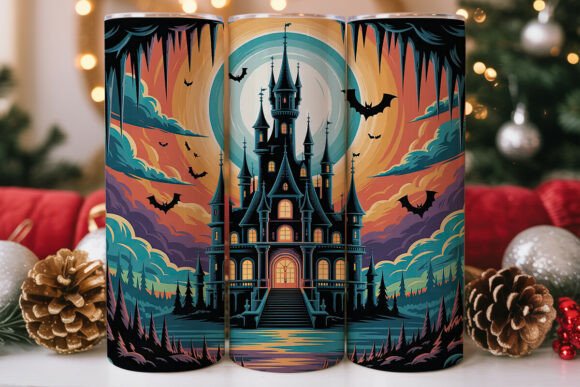 Mystic Gothic Castle Tumbler Wraps and Graphics