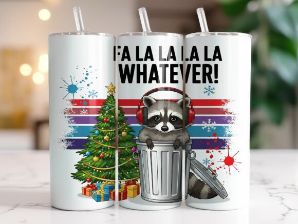 Sarcastic Raccoon Christmas Tumbler Wrap: A Brand Designer's Review