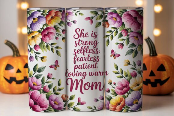 She is Strong Mom Graphics: Tumbler Wraps Reviewed for Client Work