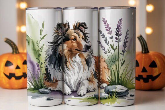 Sheltie Flowers 20oz Tumbler Wraps Graphics Review
