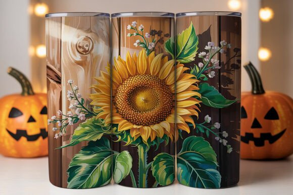 Sunflower Wood Grain Tumbler Wrap: A Designer's Review