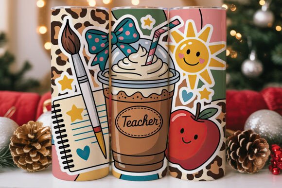 Teacher Life Leopard Spots Tumbler Wrap