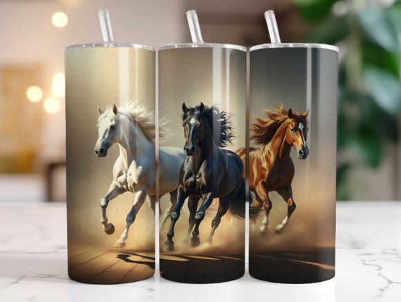 Wild Spirit Horse Tumbler Wraps: Graphics for Modern Blog Design